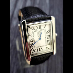 Vintage Swiss Style Pierre Lucerne 1888 Mens Watch Black